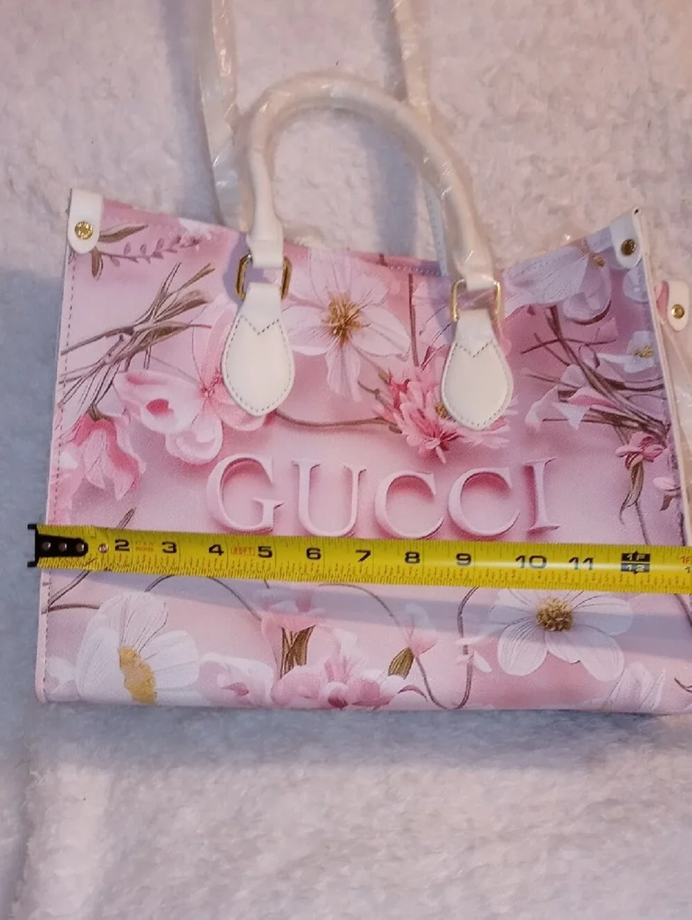 GUCCIDesigner Pink Floral Tote & Duffle Set